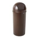 Rubbermaid FG817088BRN 25 gal Indoor Decorative Trash Can - Plastic, Brown thumbnail 4