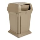 Rubbermaid FG917188BEIG 45 gal Outdoor Decorative Trash Can - Plastic, Beige thumbnail 2