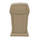Rubbermaid FG917188BEIG 45 gal Outdoor Decorative Trash Can - Plastic, Beige thumbnail 3