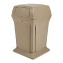 Rubbermaid FG917188BEIG 45 gal Outdoor Decorative Trash Can - Plastic, Beige thumbnail 4