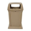 Rubbermaid FG917388BEIG 45 gal Outdoor Decorative Trash Can - Plastic, Beige thumbnail 2
