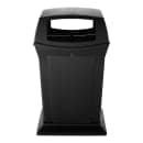 Rubbermaid FG917388BLA 45 gal Outdoor Decorative Trash Can - Plastic, Black thumbnail 2