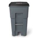 Rubbermaid FG9W2100GRAY 65 gal Utility Wheeled Trash Can - 41 4/5 H x 25 1/4 W x 32 3/10" L, Gray thumbnail 2