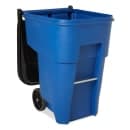 Rubbermaid FG9W2273BLUE 95 gal Utility Wheeled Trash Can - 45 3/5 H x 27 3/10 W x 35 2/5" L, Blue thumbnail 4