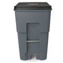 Rubbermaid FG9W2200GRAY 95 gal Utility Wheeled Trash Can - 45 3/5 H x 27 3/10 W x 35 2/5" L, Gray thumbnail 2