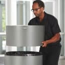 Rubbermaid FGAOT62SAPL 55 gal Indoor Decorative Trash Can - Metal, Satin Aluminum thumbnail 2