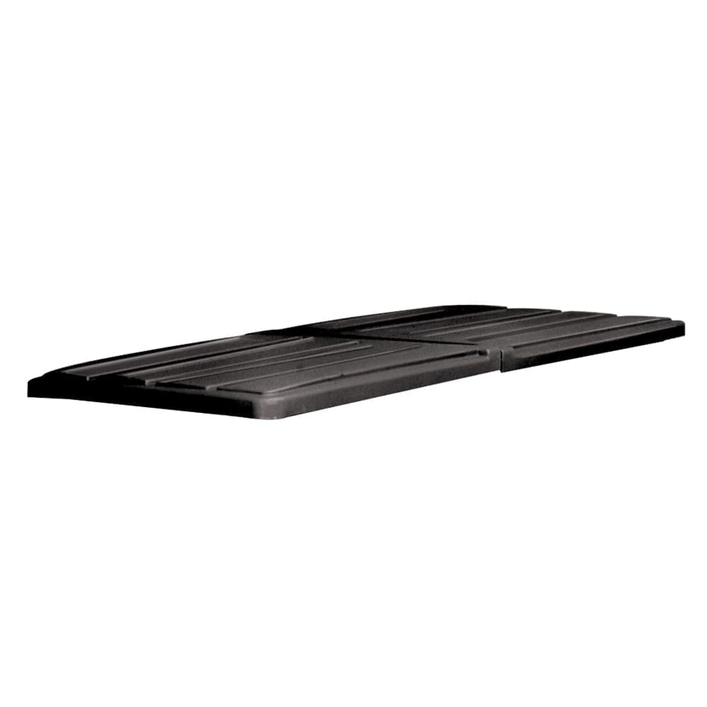 Rubbermaid FG102700 BLA Rectangle Flat Tilt Truck Lid - Plastic, Black
