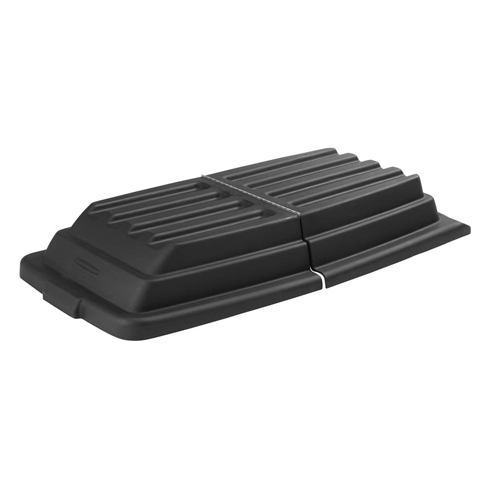 Rubbermaid FG102800BLA Rectangle Dome Tilt Truck Lid - Plastic, Black