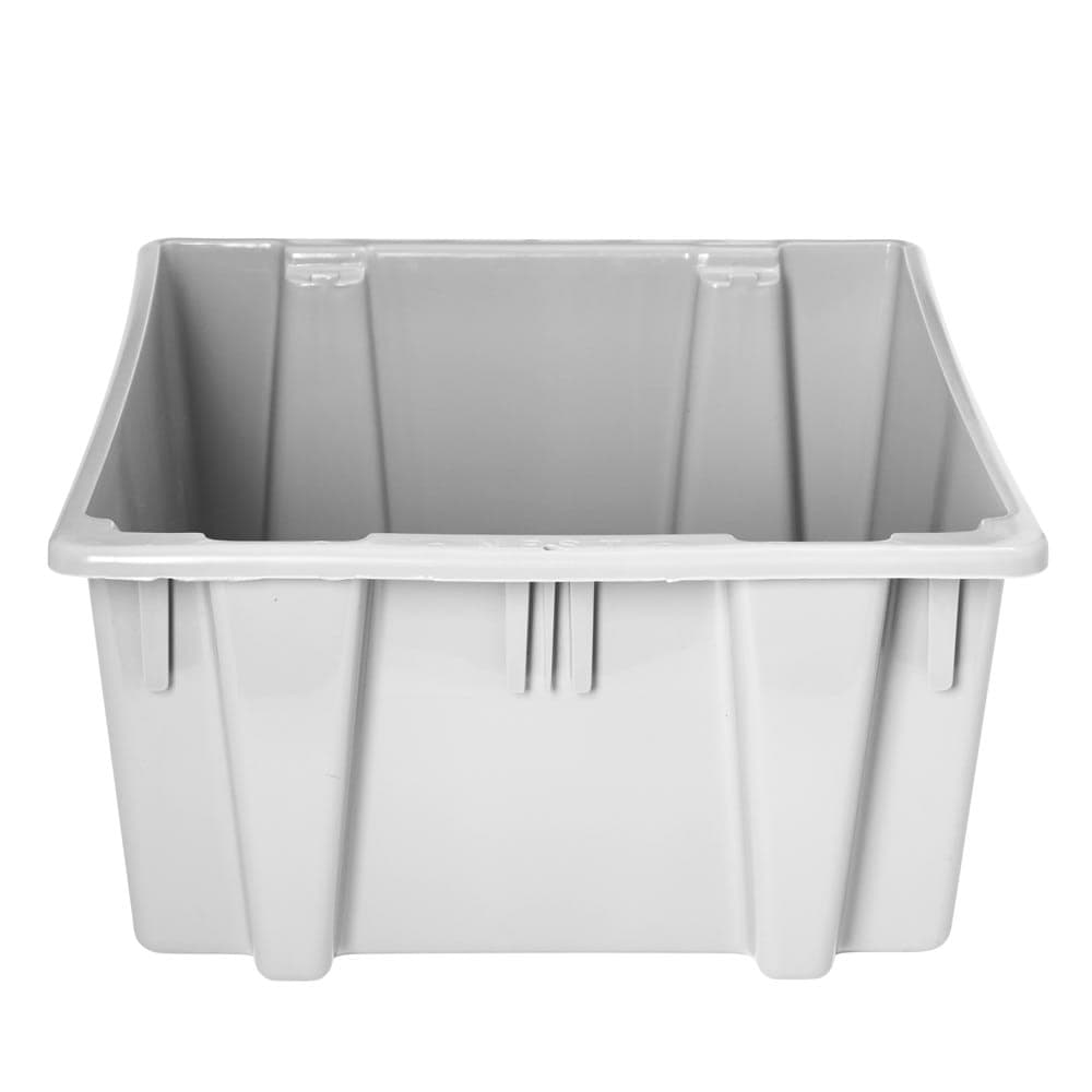 Rubbermaid FG172200GRAY Palletote® Bus Box - 19 1/2" x 15 1/2" x 13", Gray