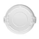 Rubbermaid FG265400WHT Round Flat Top Trash Can Lid - Plastic, White thumbnail 2