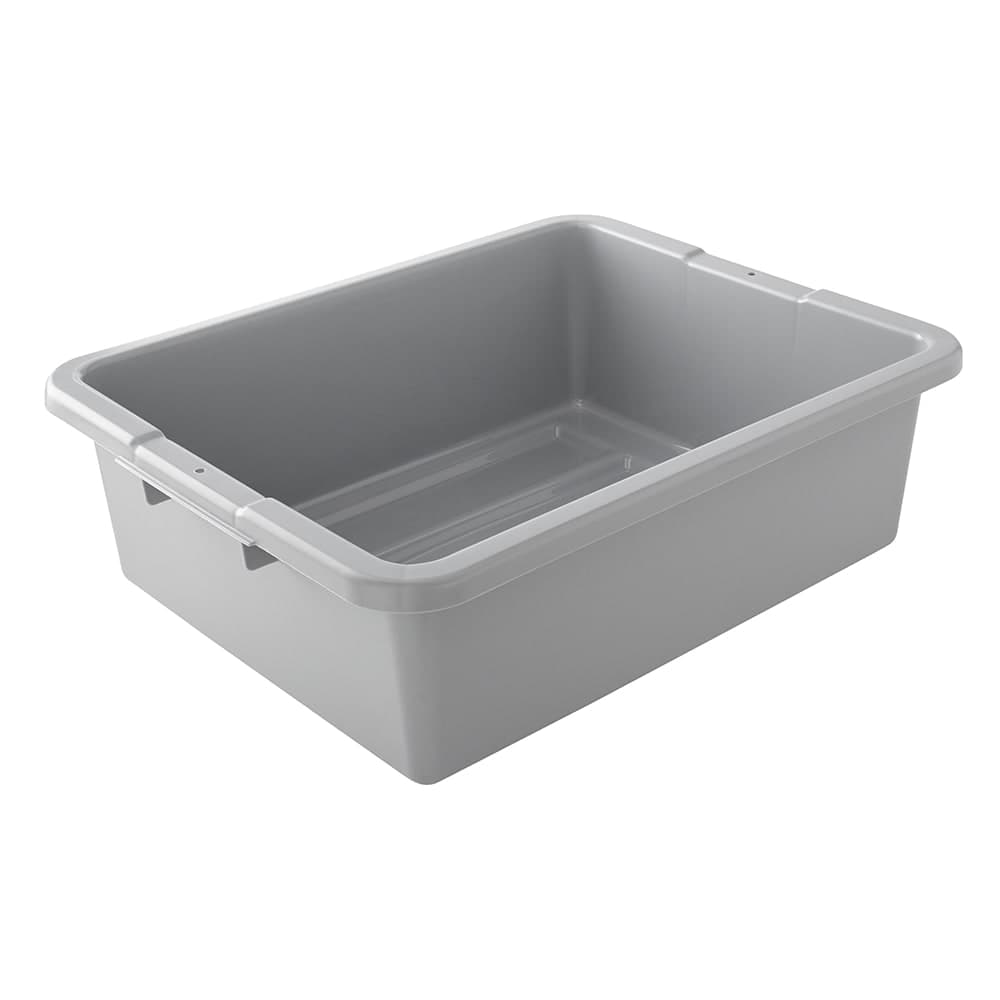 Rubbermaid FG335192GRAY Bus Box - 21 1/2" x 17" x 7", Gray