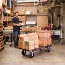 Rubbermaid FG443600BLA 1000 lb Platform Truck w/ Tie Downs, 48"L x 24"W thumbnail 4