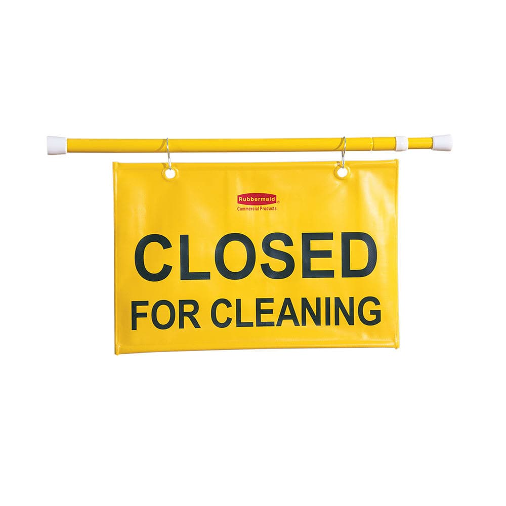 Rubbermaid FG9S1500 YEL Closed for Cleaning Sign - Yellow