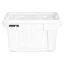 Rubbermaid FG9S3100 WHT BRUTE® Bus Box w/ Lid - 27 9/10" x 17 2/5" x 15", White thumbnail 2