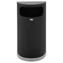 Rubbermaid FGSO820PLBK 9 gal Indoor Decorative Trash Can - Metal, Black/Chrome thumbnail 2