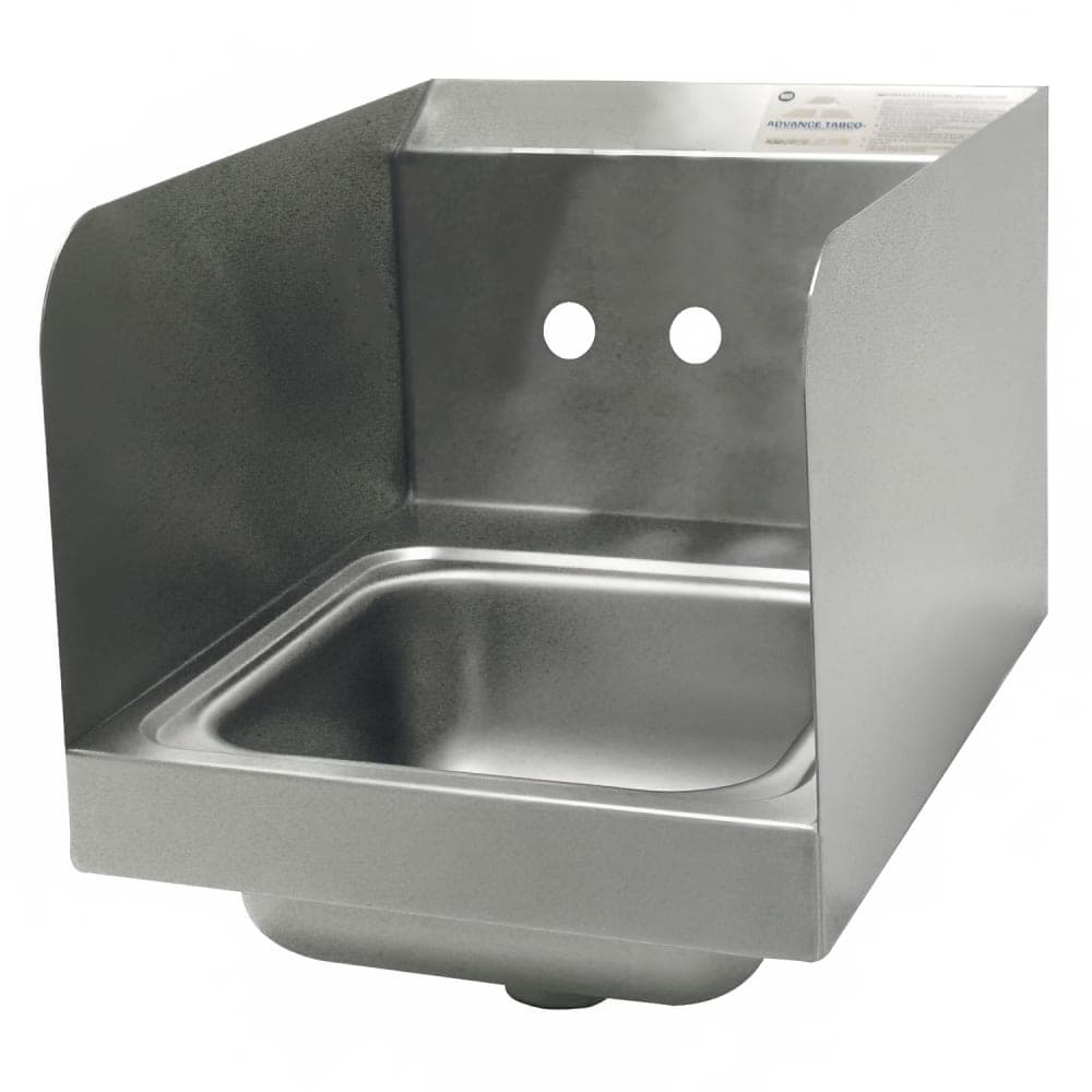 Advance Tabco 7-PS-23-EC-SPNF-X Wall Mount Commercial Hand Sink w/ 9"L x 9"W x 5"D Bowl, Side Splashes
