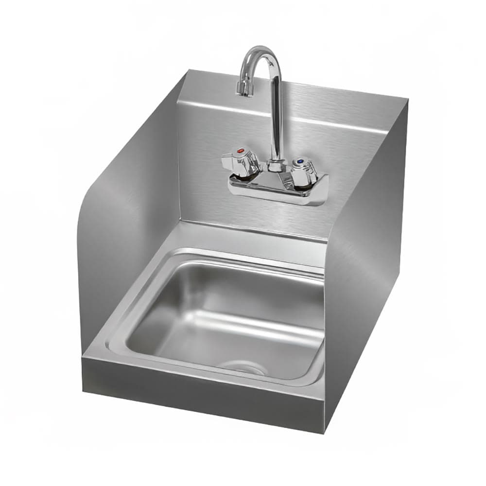Advance Tabco 7-PS-23-EC-SP Wall-Mount Commercial Hand Sink w/ 9" x 9" x 5" Bowl, Basket Drain