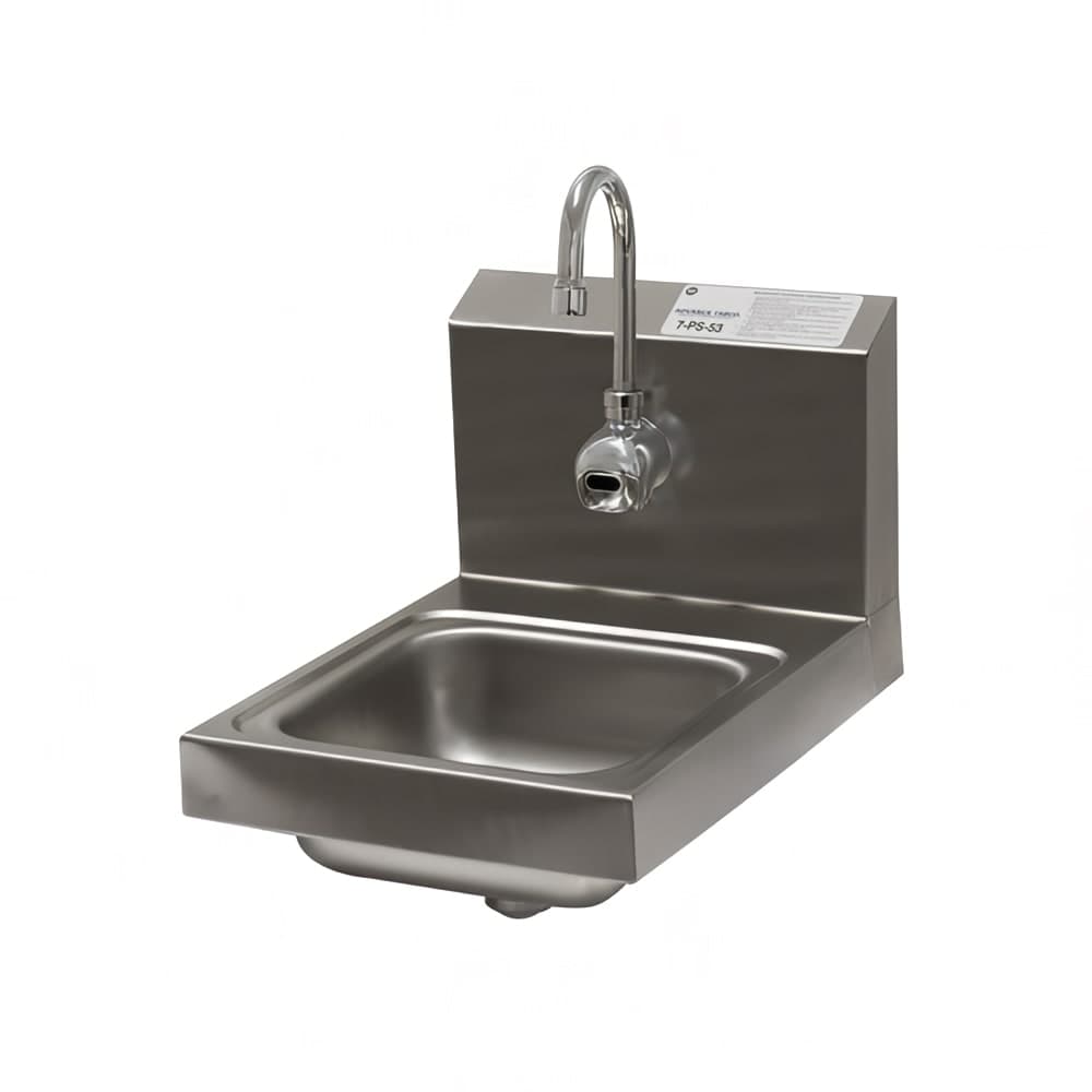Advance Tabco 7-PS-53 Wall Mount Touchless Hand Sink w/ 9"L x 9"W x 5"D Bowl