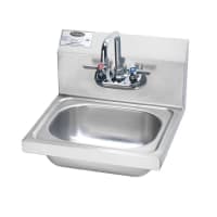 Advance Tabco 7-PS-60 Wall Mount Commercial Hand Sink w/ 14"L x 10"W x 5"D Bowl, Basket Drain thumbnail 2