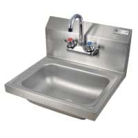 Advance Tabco 7-PS-60 Wall Mount Commercial Hand Sink w/ 14"L x 10"W x 5"D Bowl, Basket Drain thumbnail 3