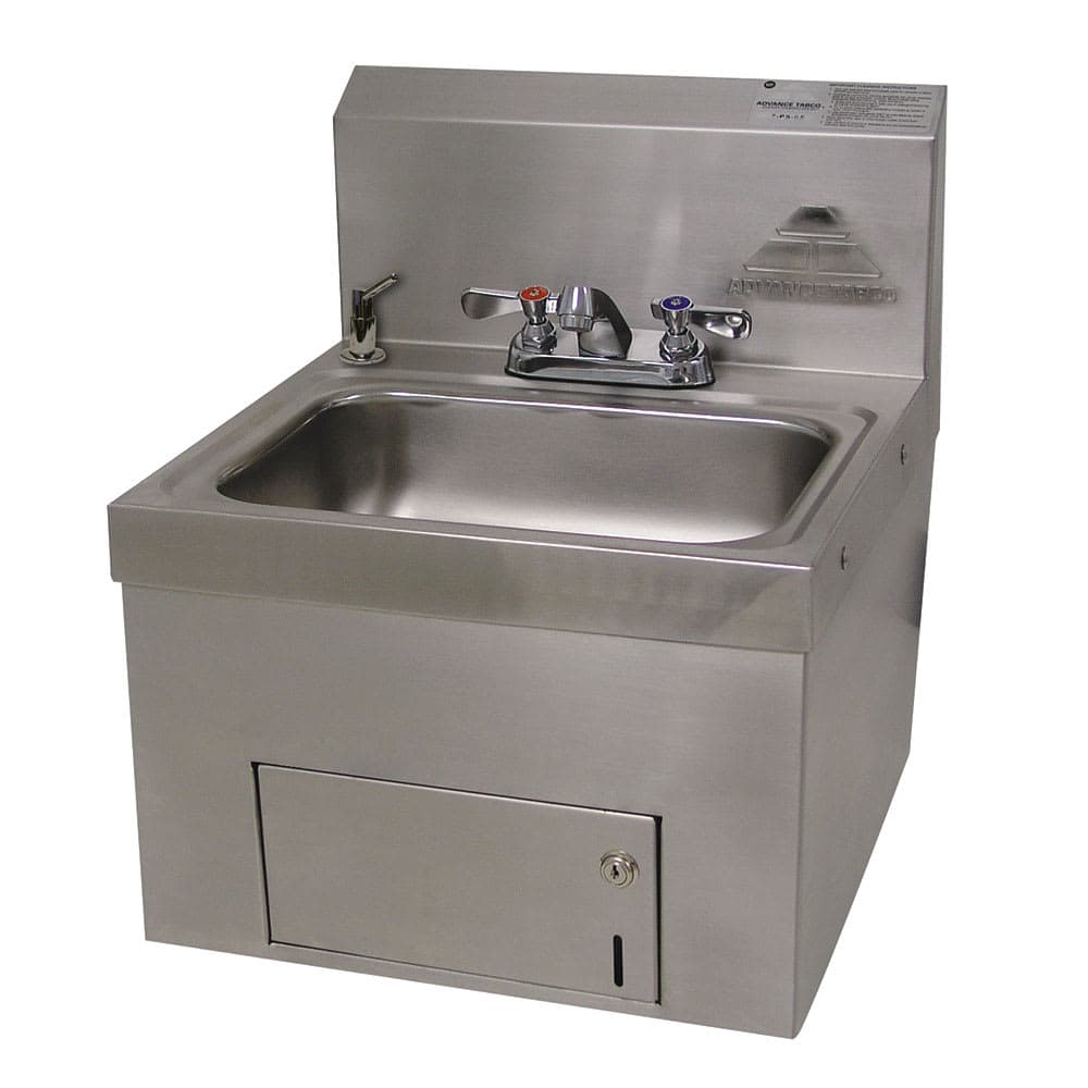 Advance Tabco 7-PS-65 Wall Mount Commercial Hand Sink w/ 14"L x 10"W x 5"D Bowl, Standard Faucet