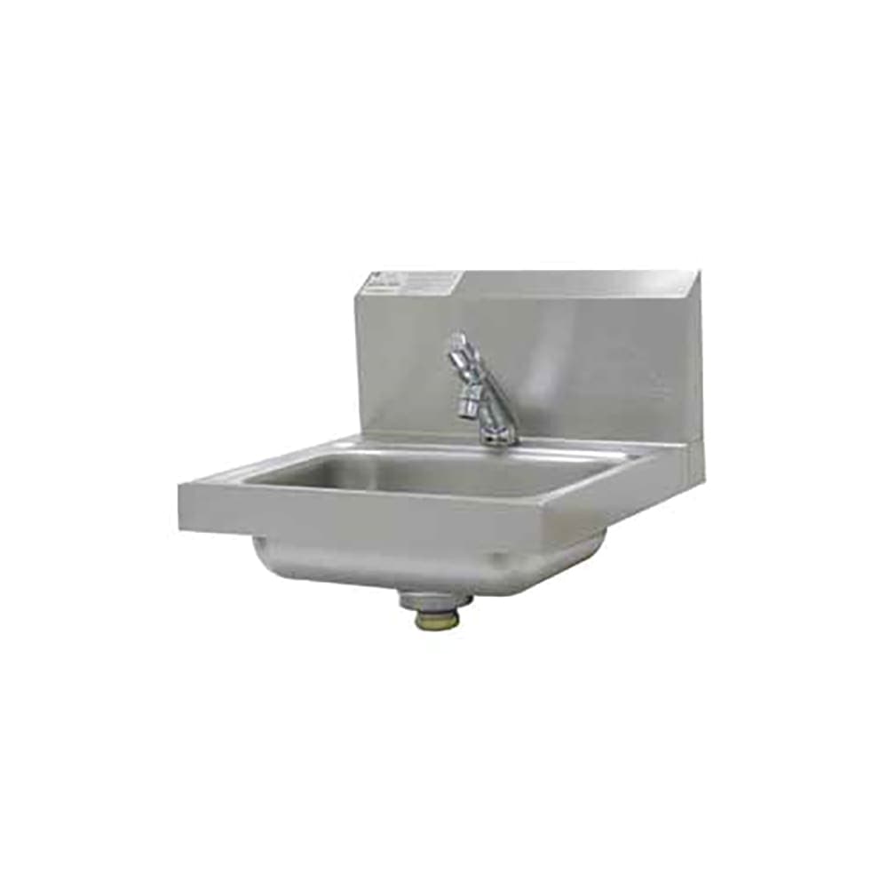 Advance Tabco 7-PS-72 Wall Mount Commercial Hand Sink w/ 14"L x 10"W x 5"D Bowl, Basket Drain