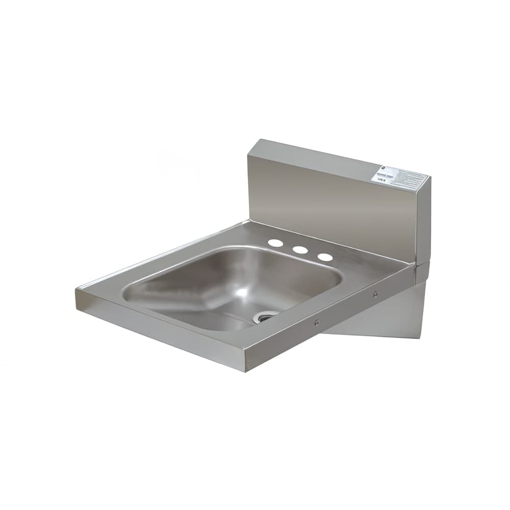 Advance Tabco 7-PS-75 Wall Mount Commercial Hand Sink w/ 14"L x 16"W x 5"D Bowl, Basket Drain