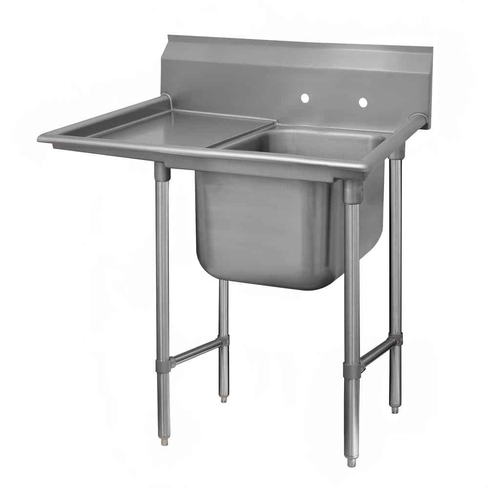 Advance Tabco 9-21-20-18L 44" 1 Compartment Sink w/ 20"L x 20"W Bowl, 12" Deep