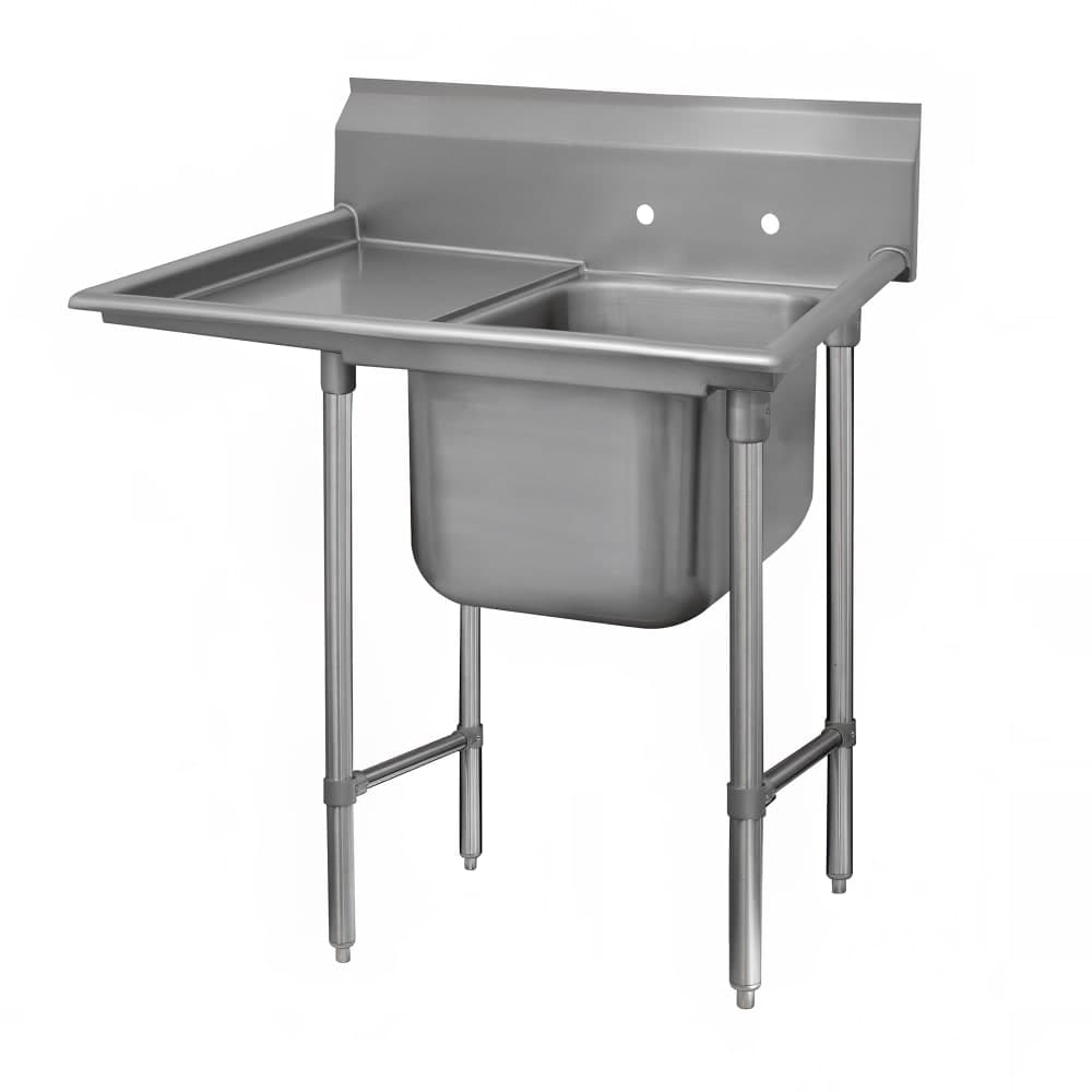 Advance Tabco 93-81-20-18L 44" 1 Compartment Sink w/ 20"L x 28"W Bowl, 12" Deep
