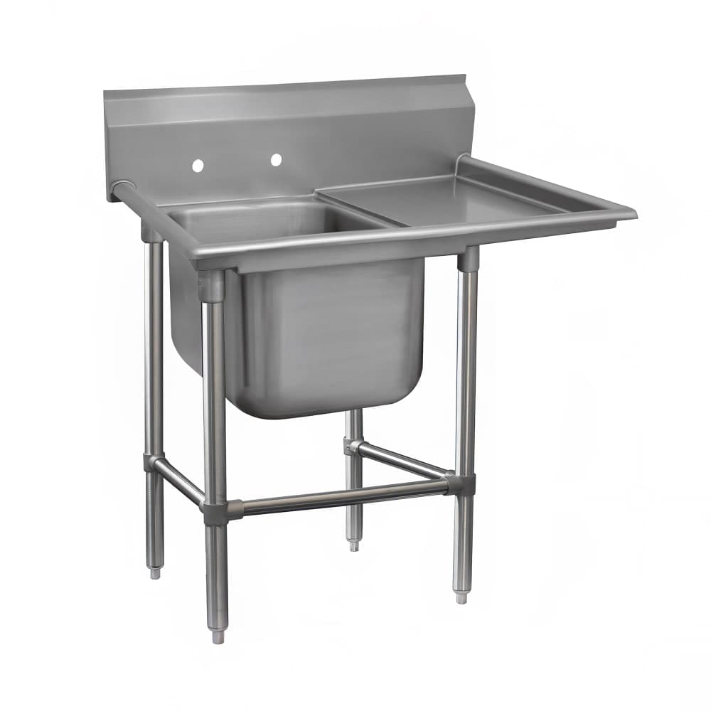 Advance Tabco 94-1-24-18R 40" 1 Compartment Sink w/ 16"L x 20"W Bowl, 14" Deep