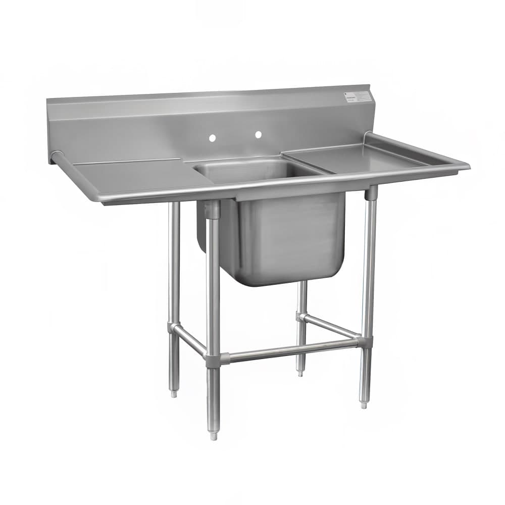 Advance Tabco 94-1-24-24RL 66" 1 Compartment Sink w/ 16"L x 20"W Bowl, 14" Deep