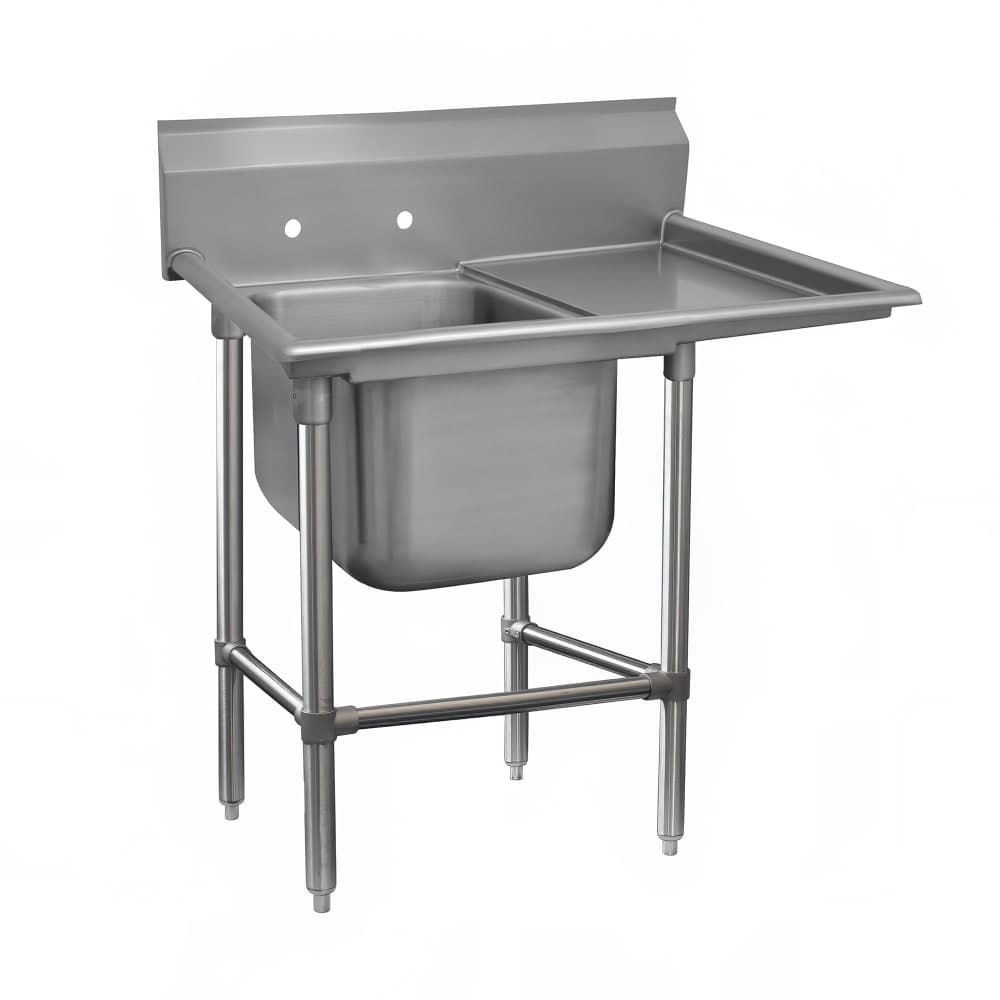 Advance Tabco 94-1-24-36R 58" 1 Compartment Sink w/ 16"L x 20"W Bowl, 14" Deep