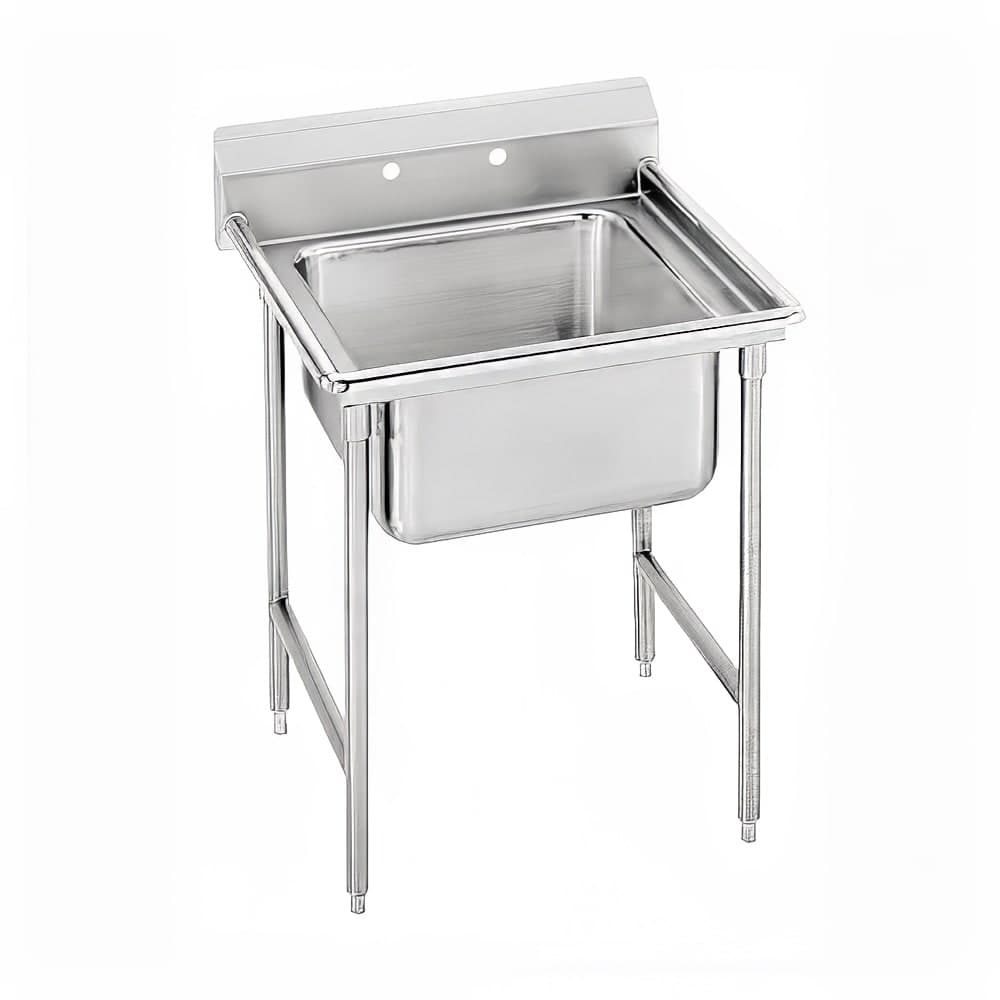 Advance Tabco 9-81-20 31" 1 Compartment Sink w/ 20"L x 28"W Bowl, 12" Deep