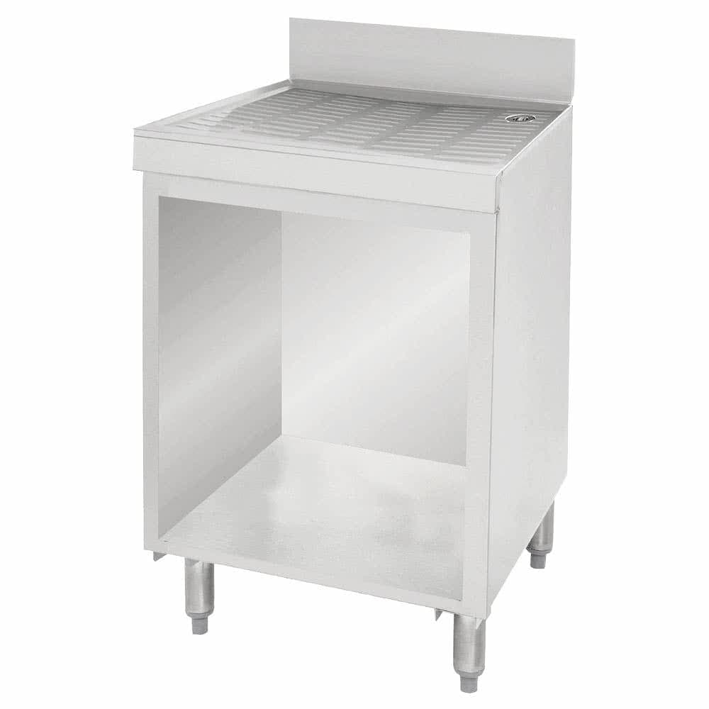 Advance Tabco CRD-2B Under Bar Drainboard Cabinet w/ 4" Backsplash - 24" x 21" x 33", Stainless