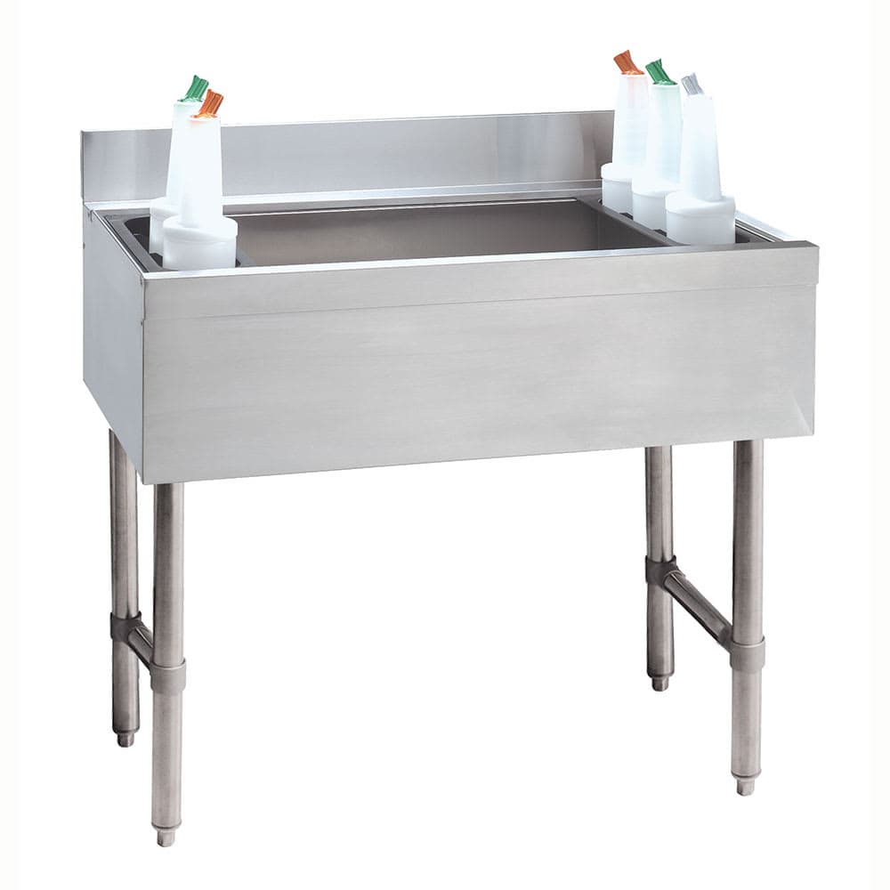 Advance Tabco CRI-12-24 24" Underbar Basics™ Cocktail Station w/ 77 lb Ice Bin, Stainless Steel