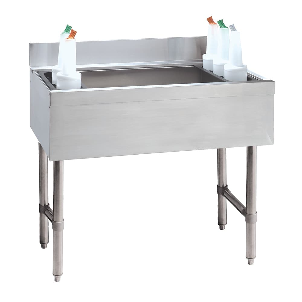 Advance Tabco CRI-12-30-10-X 30" Underbar Basics™ Cocktail Station w/ 96 lb Ice Bin, Stainless Steel