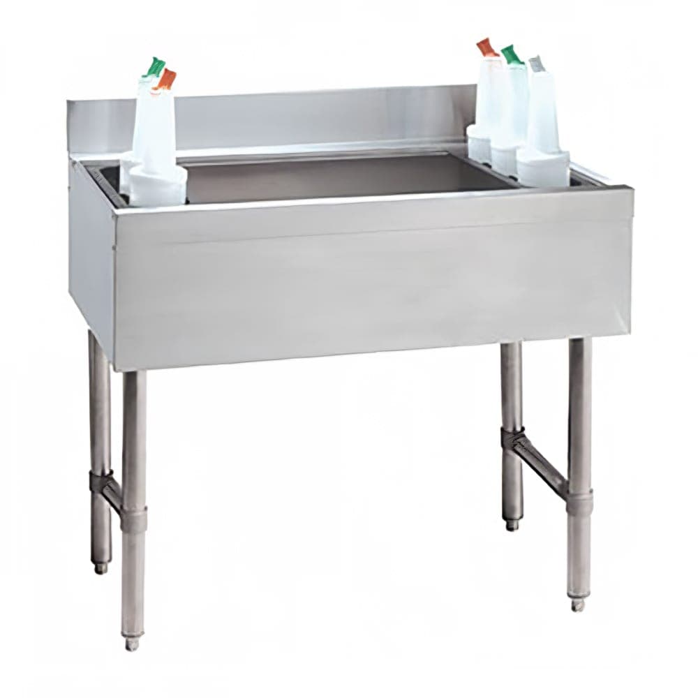 Advance Tabco CRI-12-48-10 48" Underbar Basics™ Cocktail Station w/ 161 lb Ice Bin, Stainless Steel