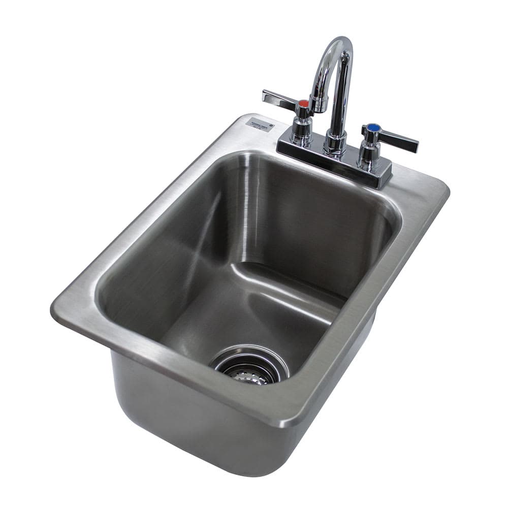 Advance Tabco DI-1-10 (1) Compartment Drop-in Sink - 10" x 14", Drain Included