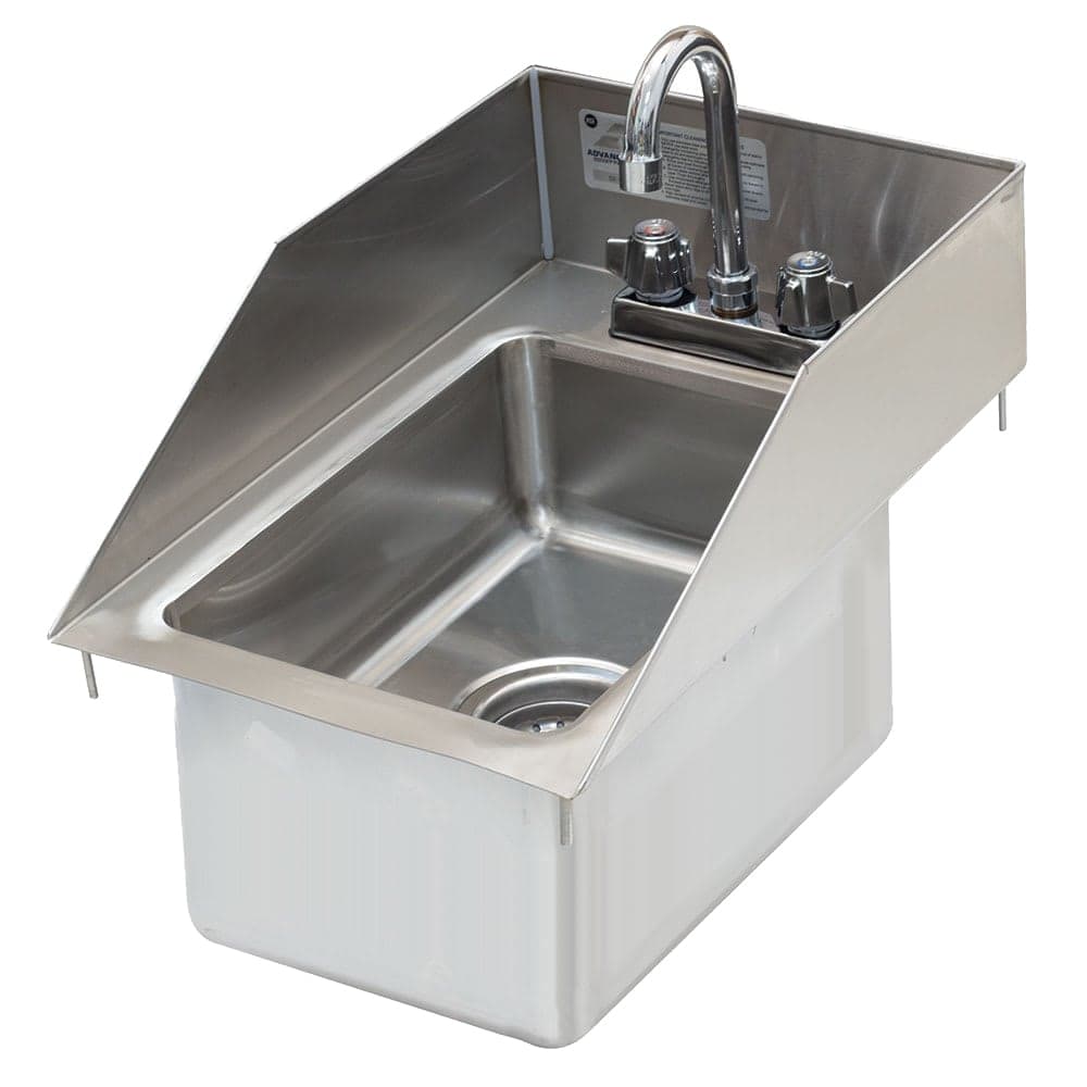 Advance Tabco DI-1-10SP-EC 12" 1 Compartment Sink w/ 10" x 14" x 10" Bowl