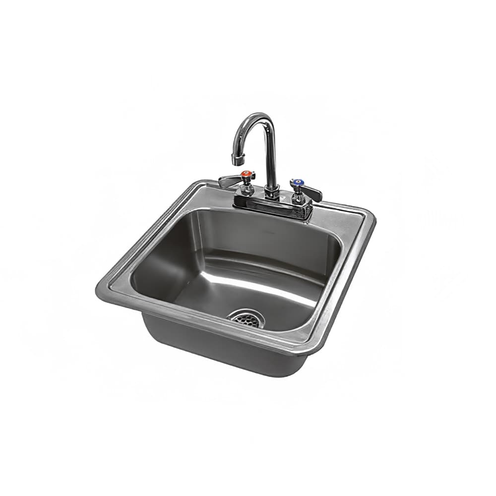 Advance Tabco DI-1-1515 (1) Compartment Drop in Sink - 12 1/4" x 10 1/4", Drain Included