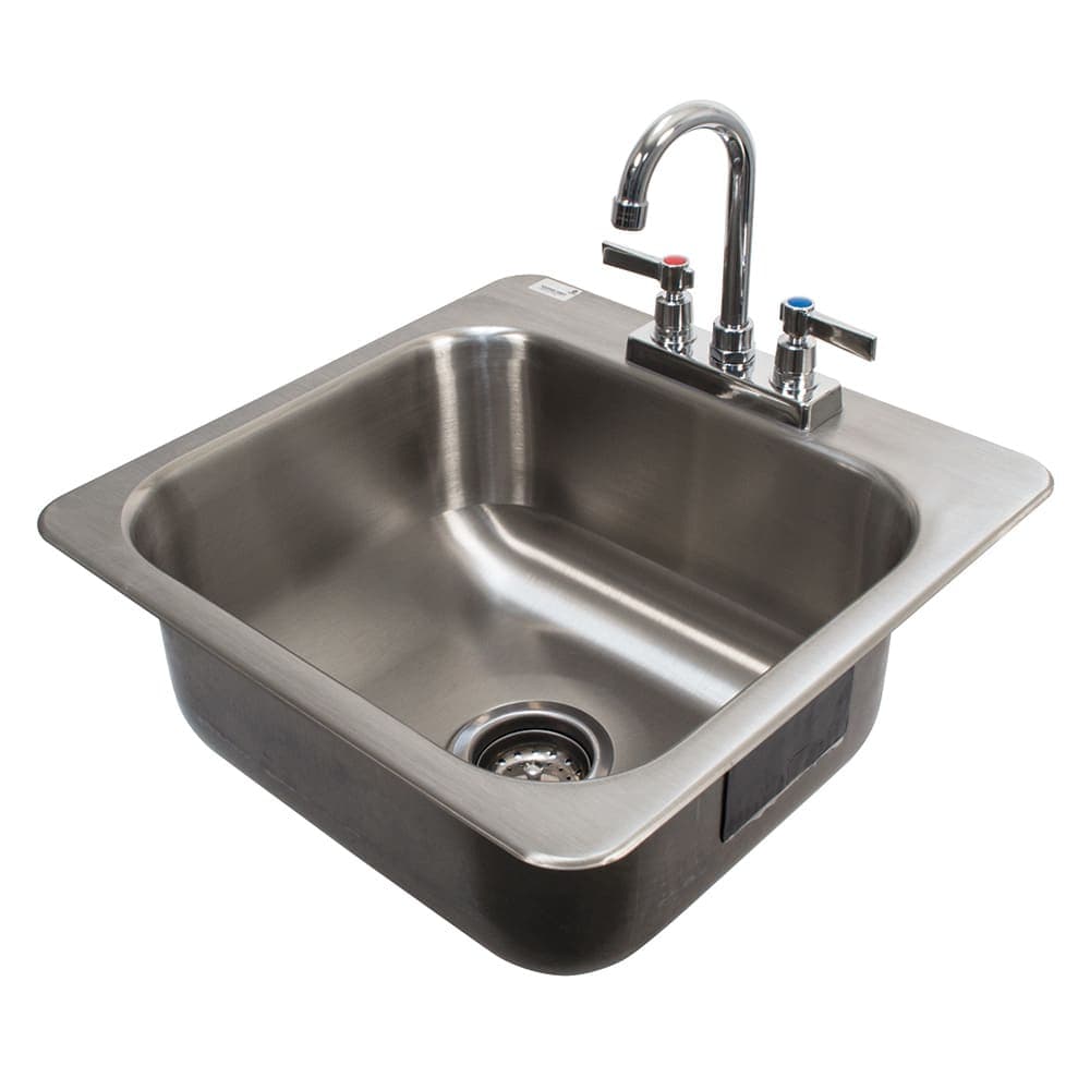 Advance Tabco DI-1-168 (1) Compartment Drop-in Sink - 16" x 14", Drain Included