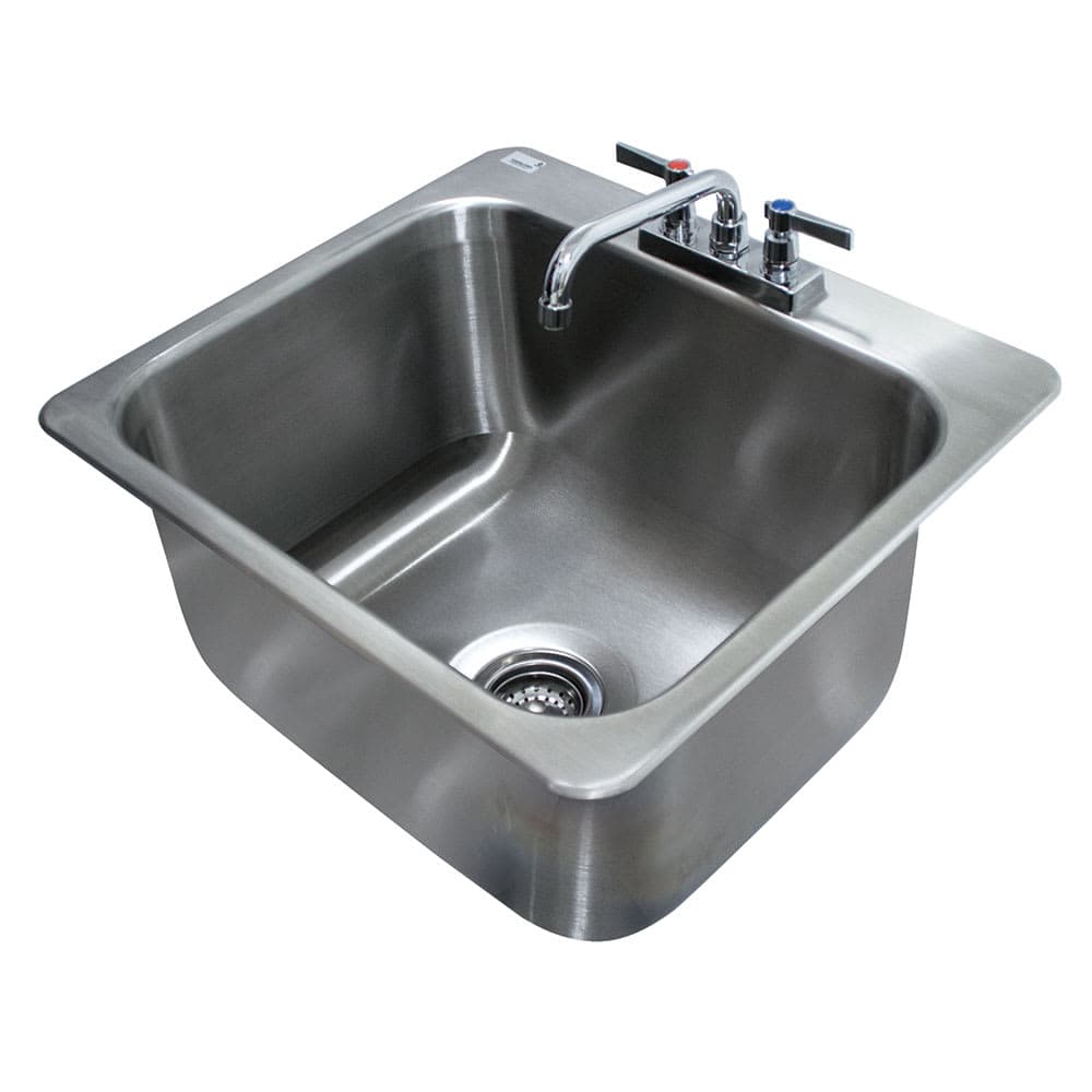 Advance Tabco DI-1-2012 (1) Compartment Drop-in Sink - 20" x 16", Drain Included