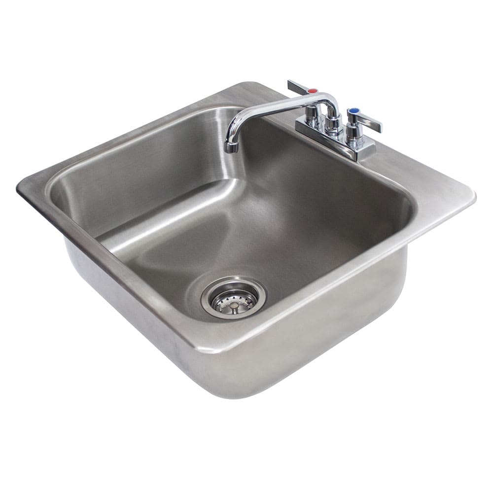 Advance Tabco DI-1-208 (1) Compartment Drop-in Sink - 20" x 16", Drain Included