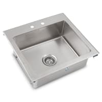 Advance Tabco DI-1-208 (1) Compartment Drop-in Sink - 20" x 16", Drain Included thumbnail 2
