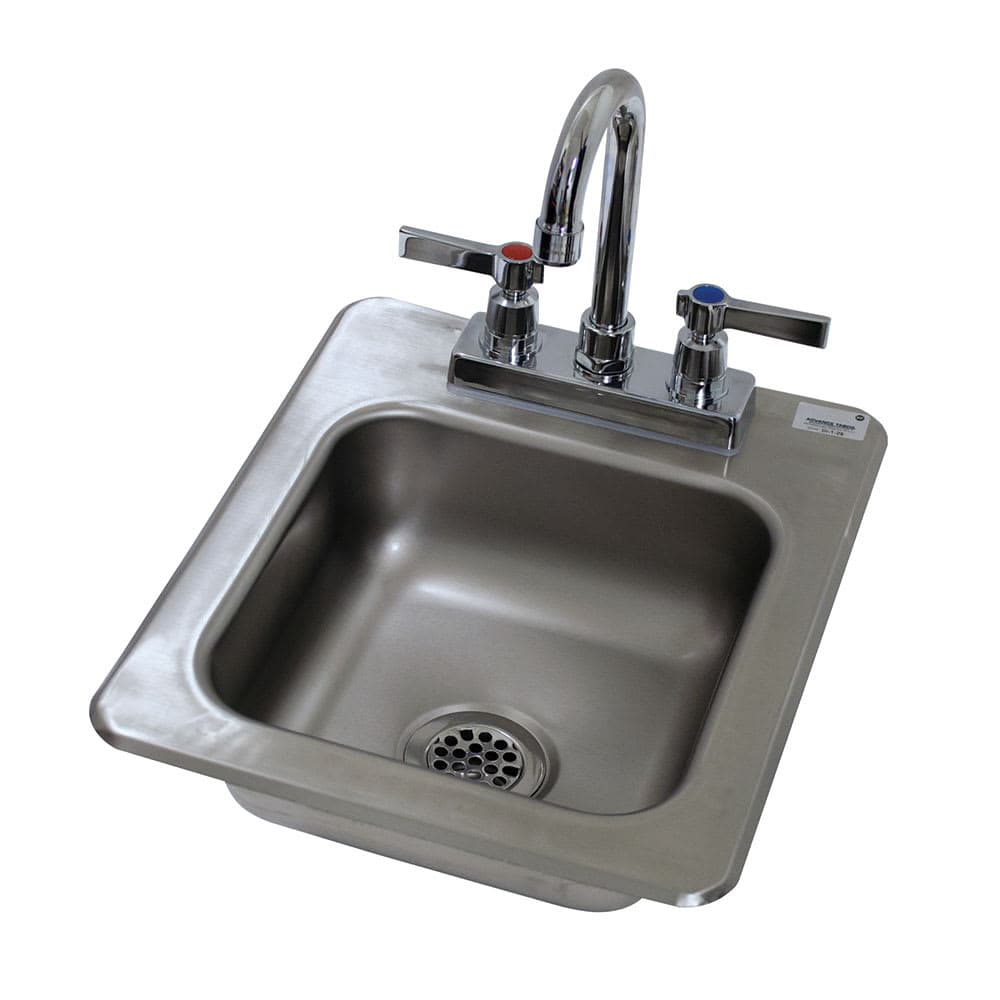 Advance Tabco DI-1-25 (1) Compartment Drop-in Sink - 9" x 9", Drain Included