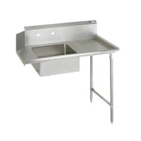 Advance Tabco DTS-S70-60R 60" R L Straight Soil Dishtable - 10 1/2" Backsplash, Stainless Legs, 16 ga Stainless thumbnail 2