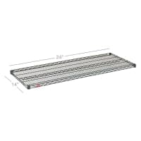 Advance Tabco EC-1424 Chrome Wire Shelf - 24"W x 14"D thumbnail 2