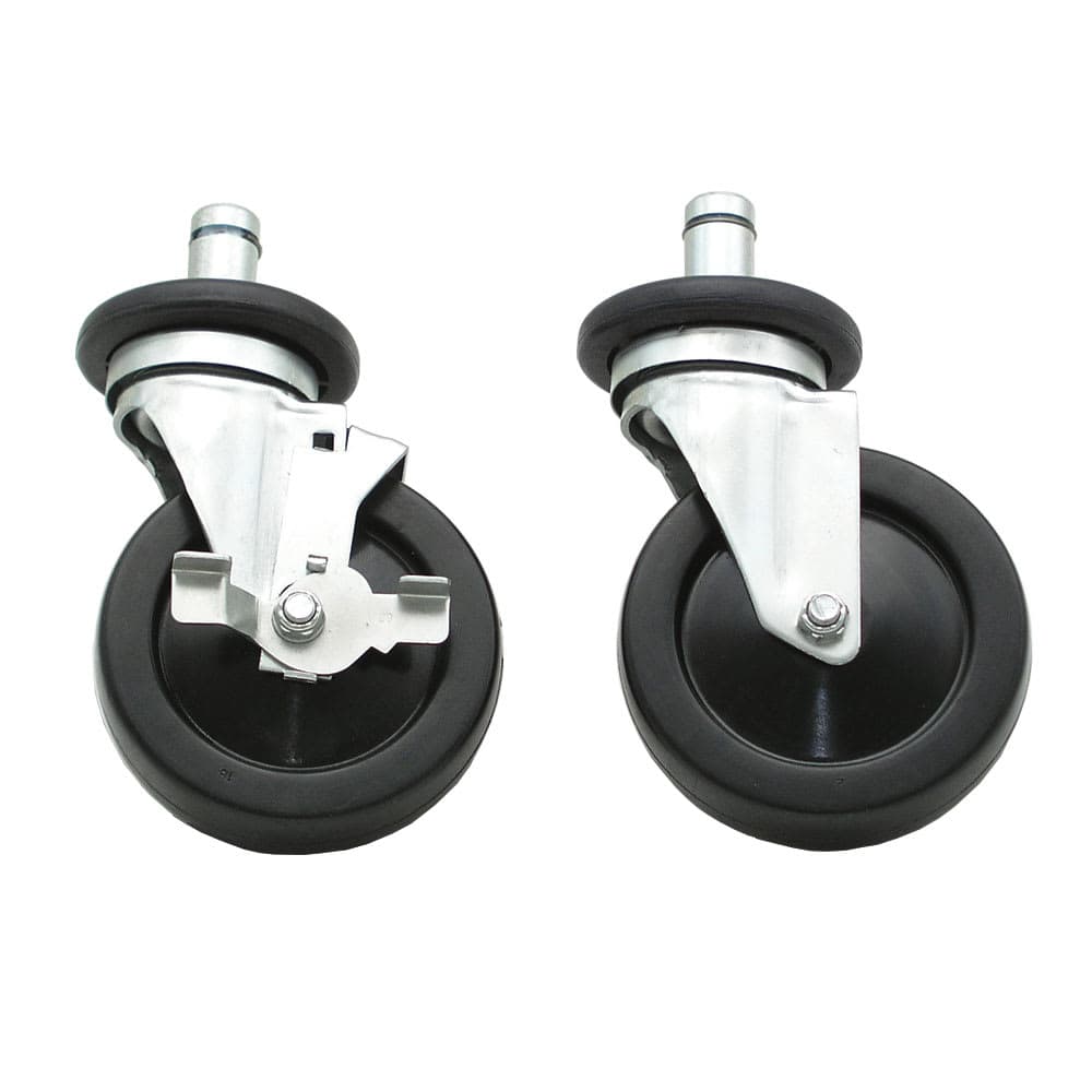 Advance Tabco EC-26 5" Stem Caster Set - (4) Swivel & (2) Brakes