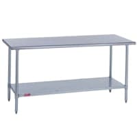 Advance Tabco ELAG-243-X 36" 16 ga Work Table w/ Undershelf & 430 Series Stainless Flat Top thumbnail 2