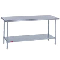 Advance Tabco ELAG-304-X 48" 16 ga Work Table w/ Undershelf & 430 Series Stainless Flat Top thumbnail 2